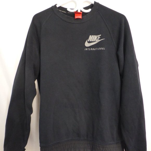 NIKE, small, long sleeve striped exercise shirt